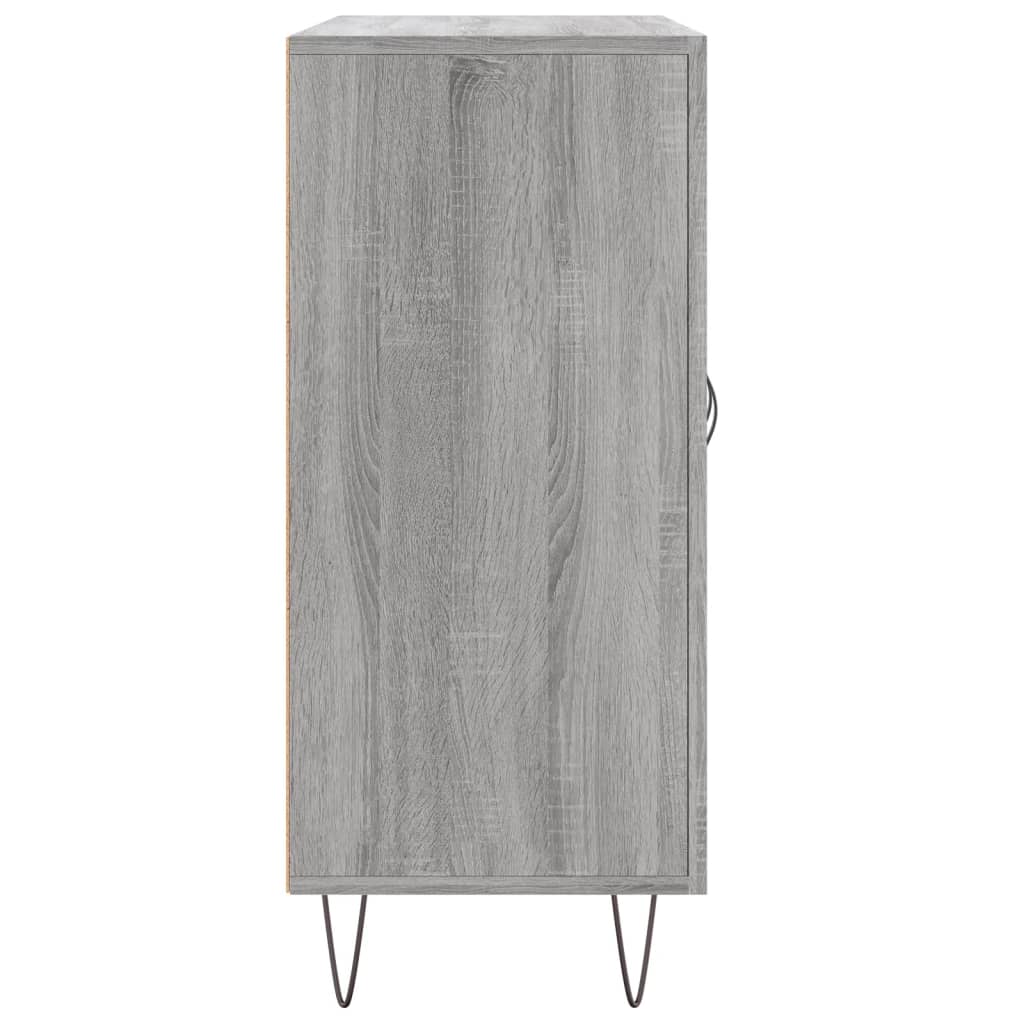 vidaXL Buffet sonoma gris 90x34x80 cm bois d'ingénierie