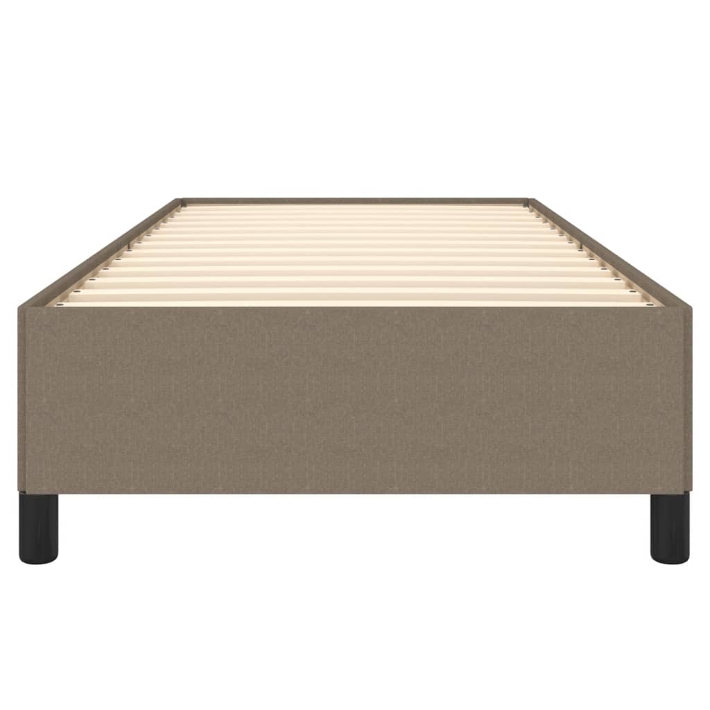 vidaXL Cadre de lit sans matelas taupe 90x200 cm tissu