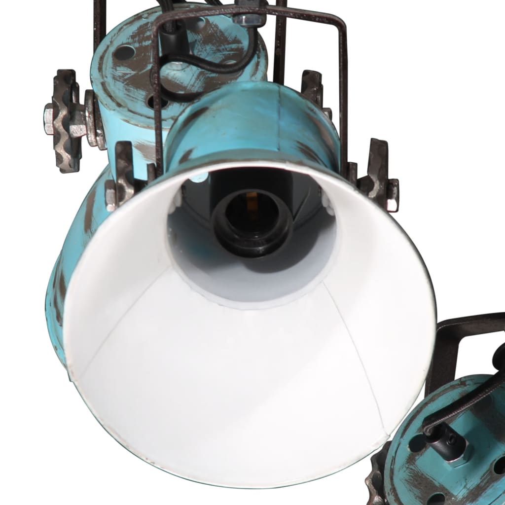 vidaXL Lampe suspendue 25 W bleu délavé 30x30x100 cm E27