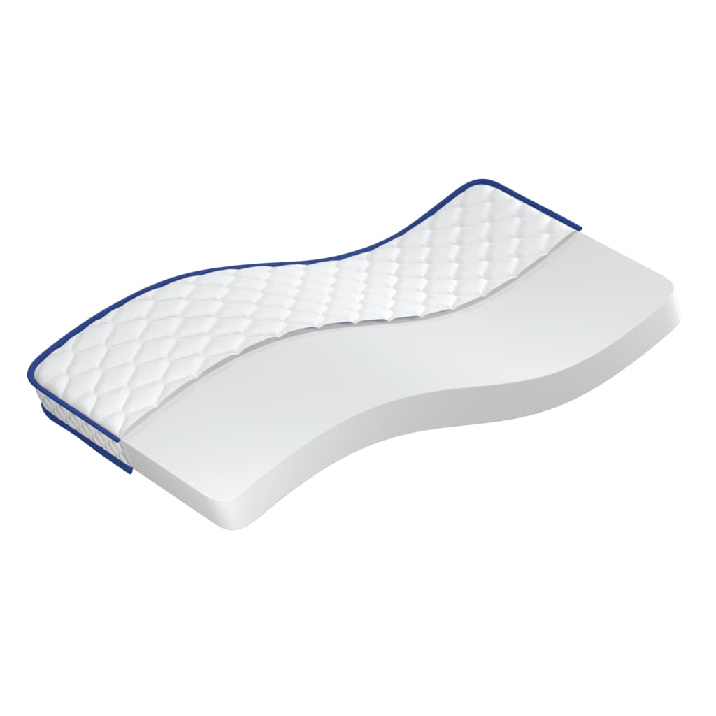 vidaXL Matelas en mousse à mémoire de forme blanc 90x190x17 cm