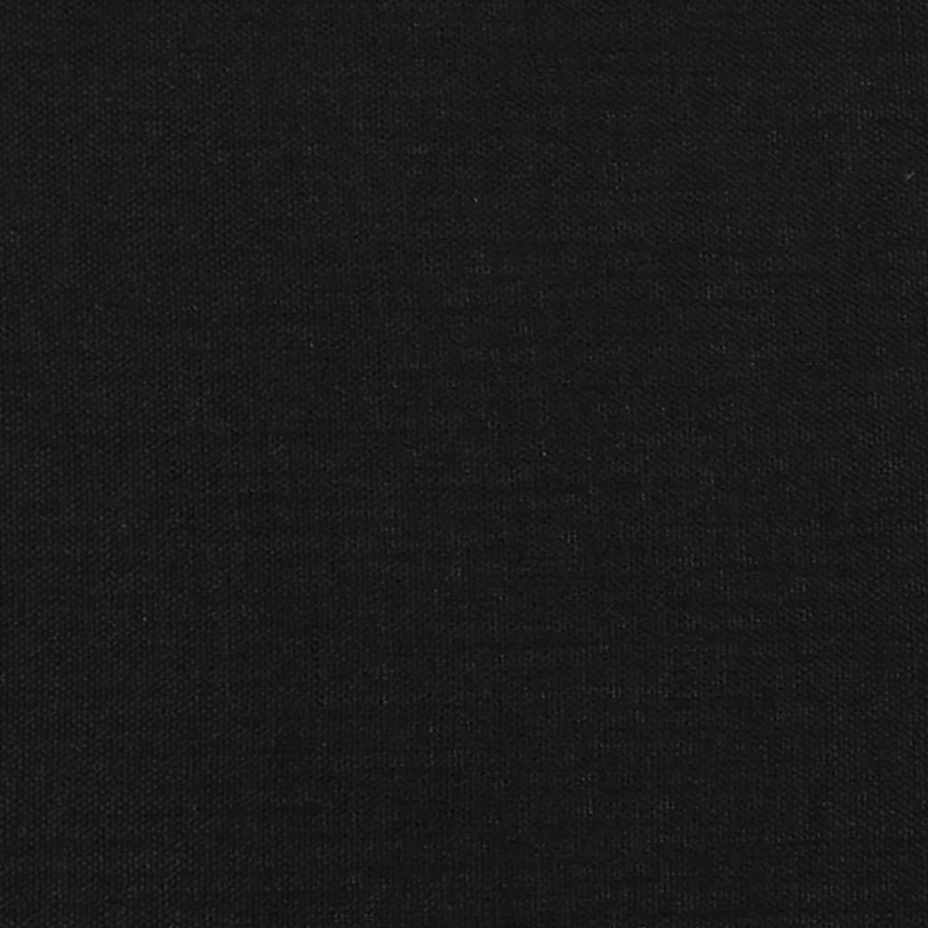 vidaXL Tête de lit avec oreilles Noir 183x16x78/88 cm Tissu