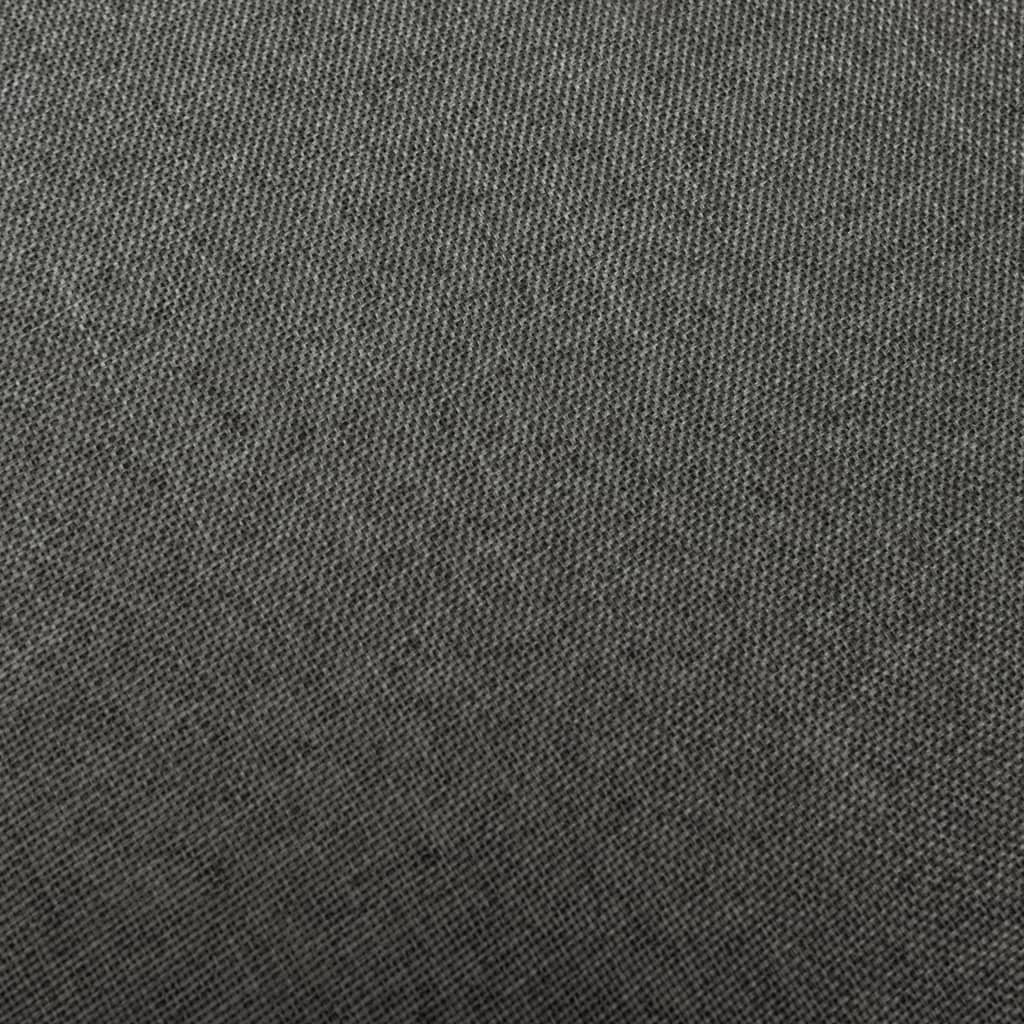 vidaXL Chaises de bar lot de 2 gris foncé tissu