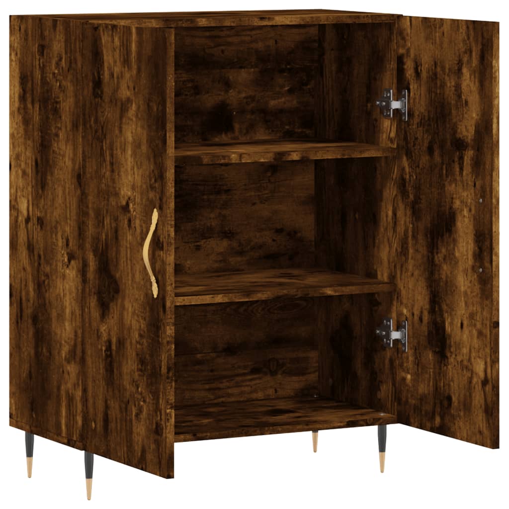 vidaXL Buffet chêne fumé 69,5x34x90 cm bois d'ingénierie