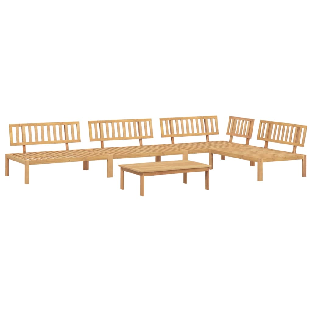 vidaXL Salon palette de jardin 5 pcs bois d'acacia massif