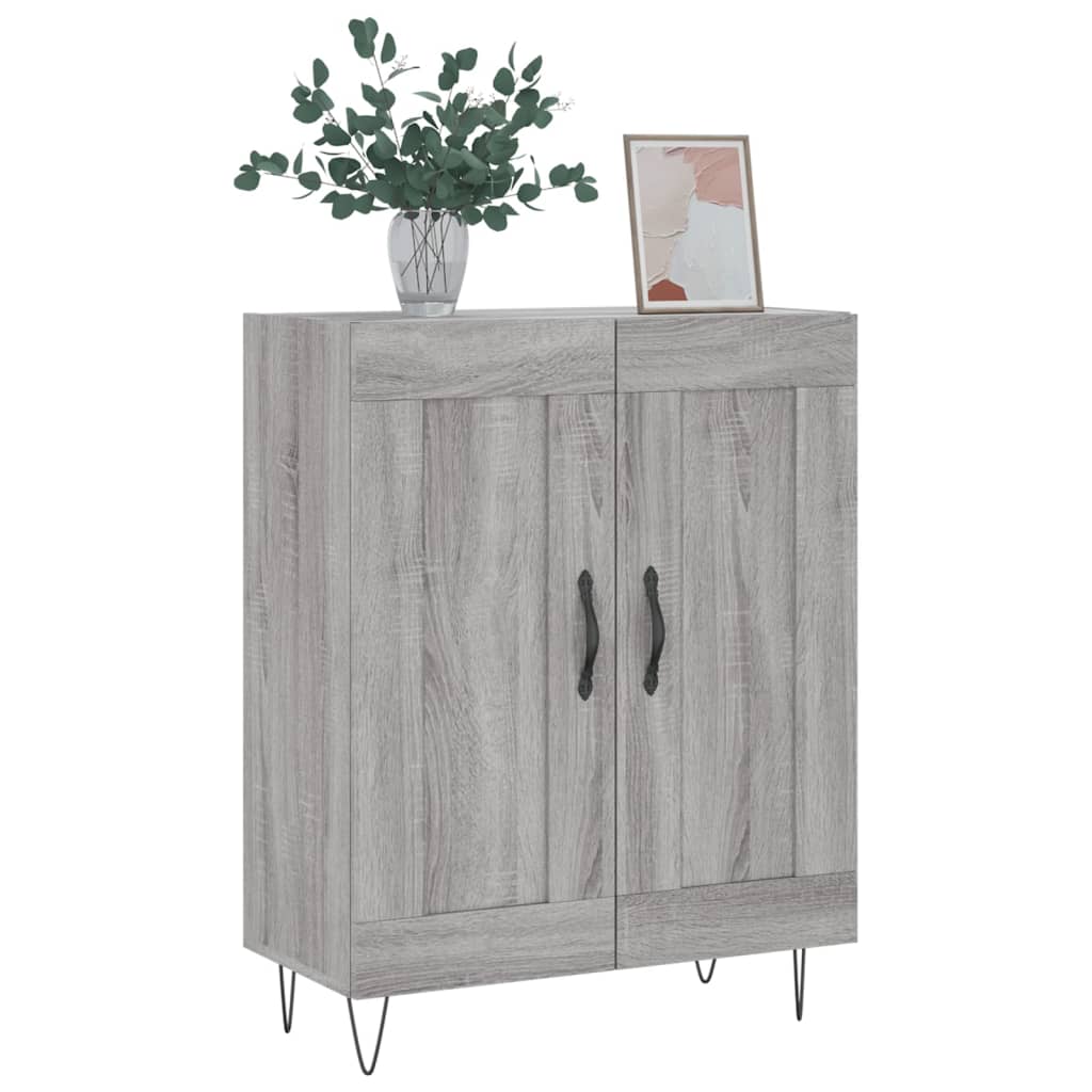 vidaXL Buffet sonoma gris 69,5x34x90 cm bois d'ingénierie