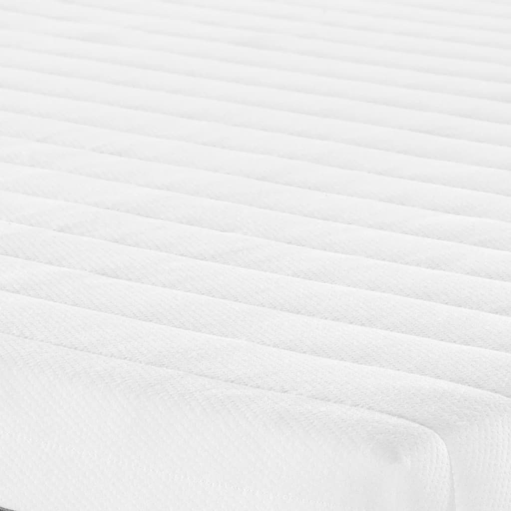 vidaXL Matelas en mousse moyennement doux 160x200 cm