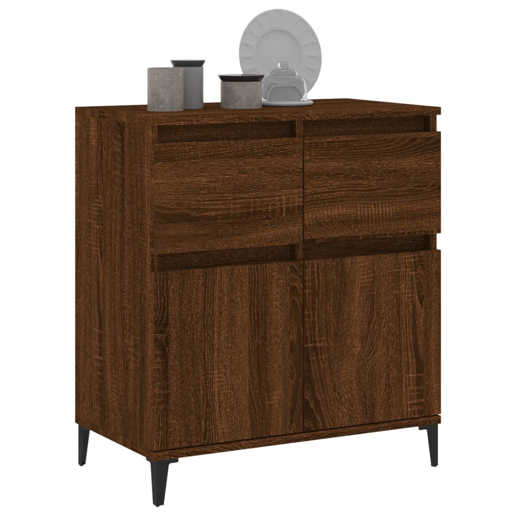 vidaXL Buffet Chêne marron 60x35x70 cm Bois d'ingénierie