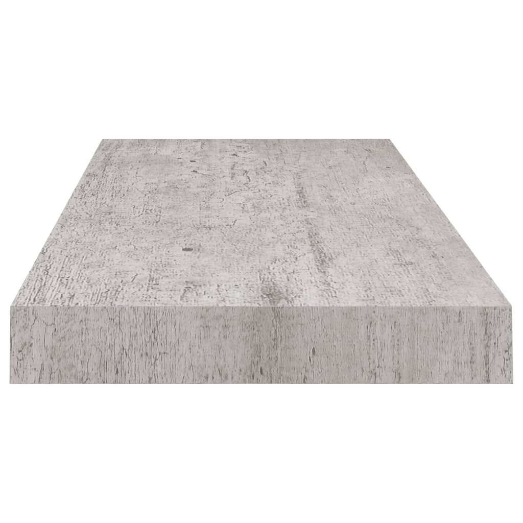 vidaXL Étagère murale flottante gris béton 60x23,5x3,8 cm MDF