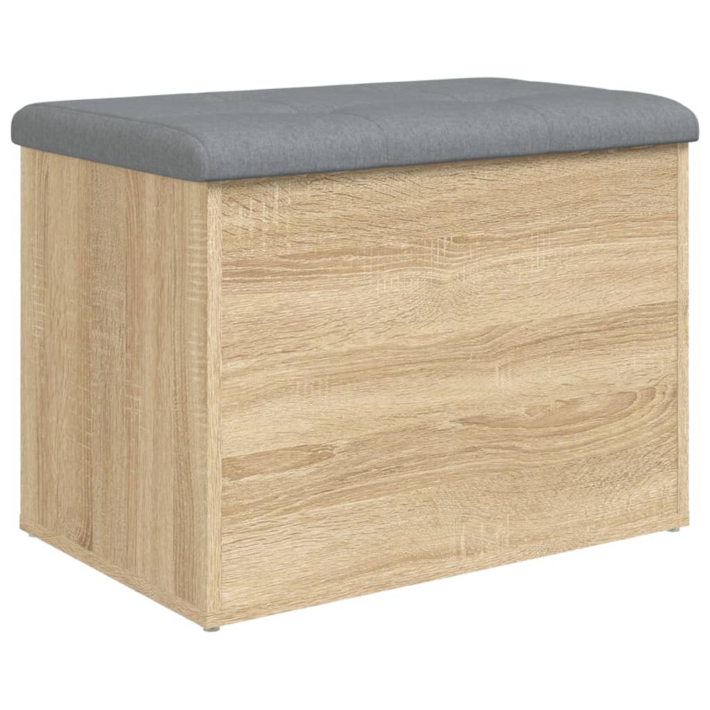 vidaXL Banc de rangement chêne sonoma 62x42x45 cm bois d'ingénierie