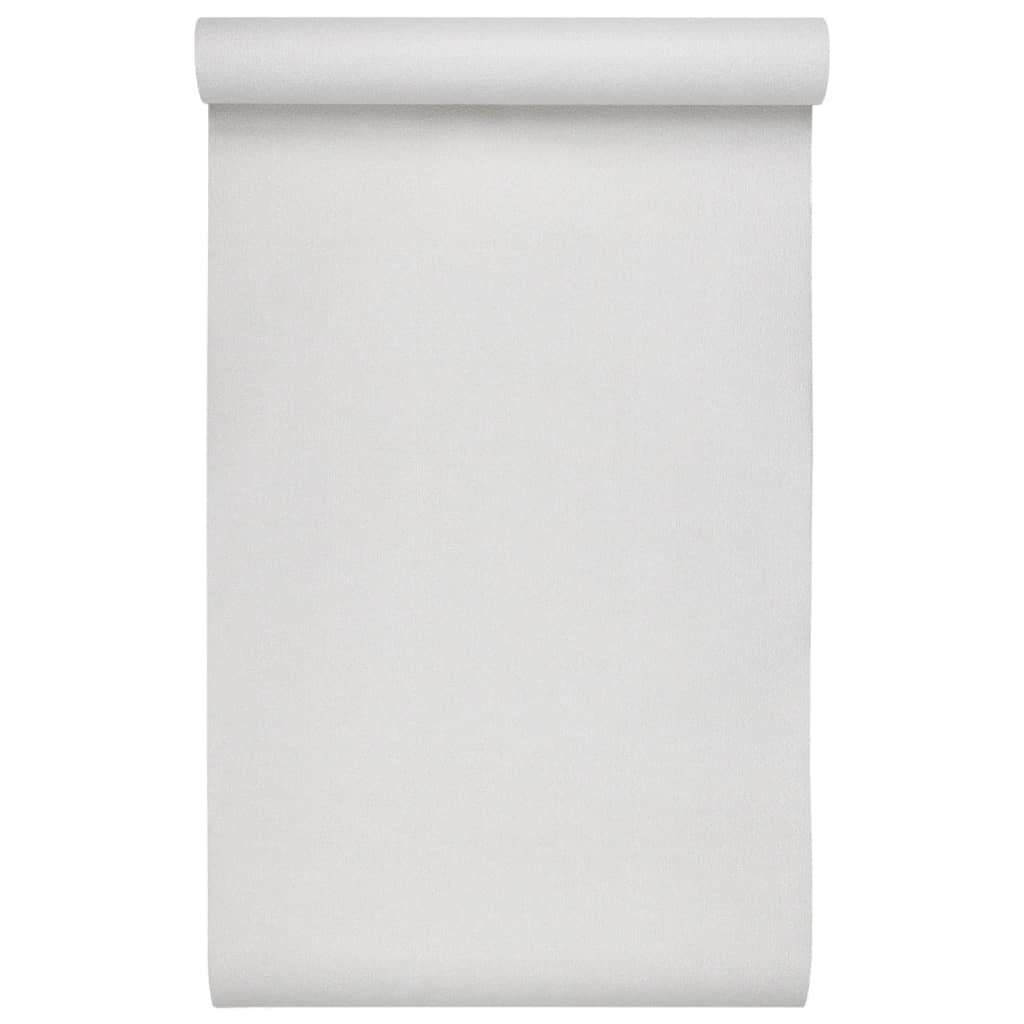 vidaXL Papier peint 3D couleur unie blanc 10x0,53 m non tissé