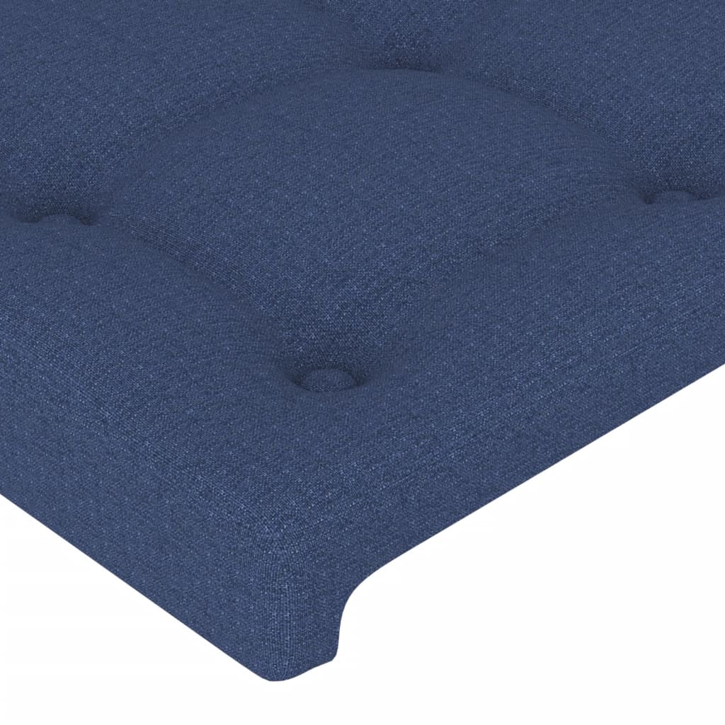 vidaXL Tête de lit à LED Bleu 103x16x78/88 cm Tissu