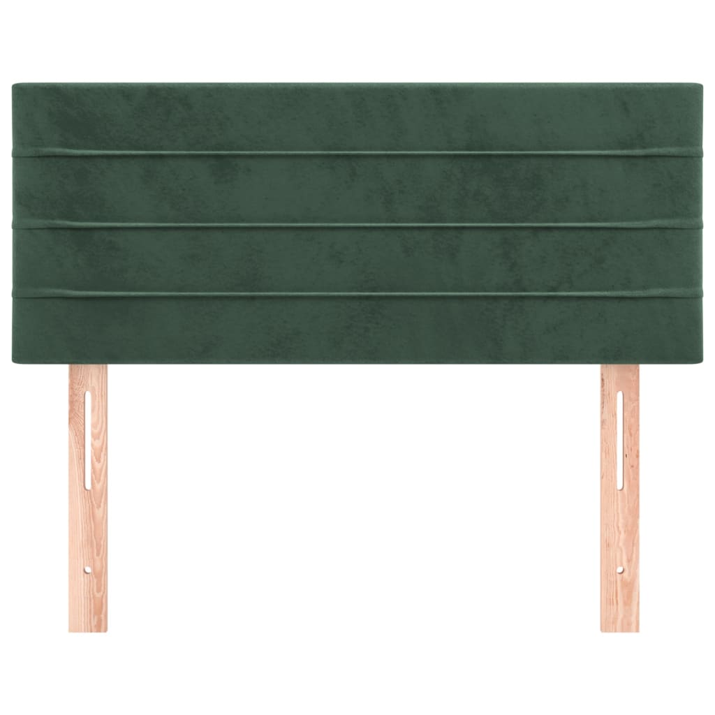 vidaXL Tête de lit Vert foncé 80x5x78/88 cm Velours