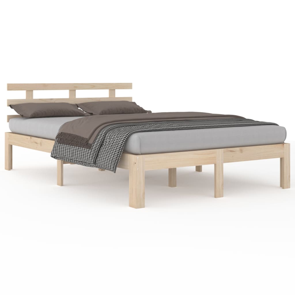 vidaXL Cadre de lit sans matelas bois massif 160x200 cm