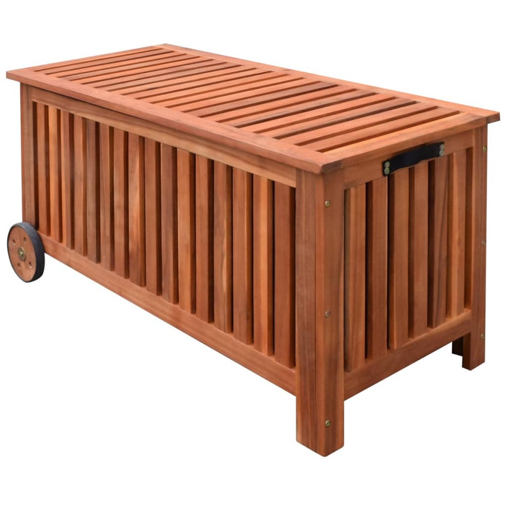 vidaXL Boîte de rangement de jardin 118x52x58 cm Bois