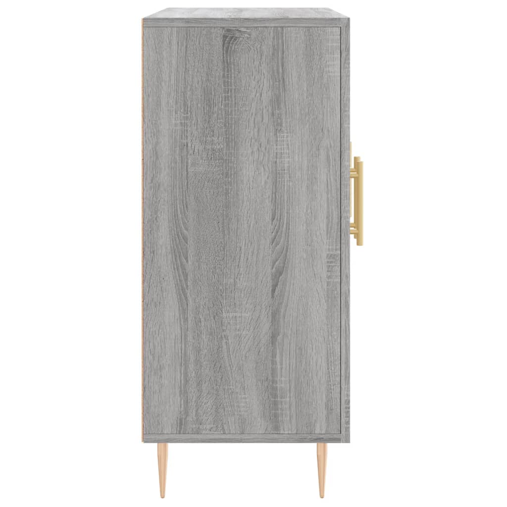 vidaXL Buffet sonoma gris 90x34x80 cm bois d'ingénierie