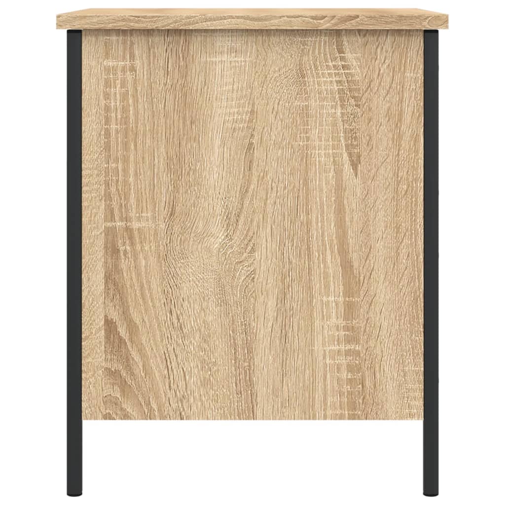 vidaXL Banc de rangement chêne sonoma 40x42,5x50 cm bois d'ingénierie