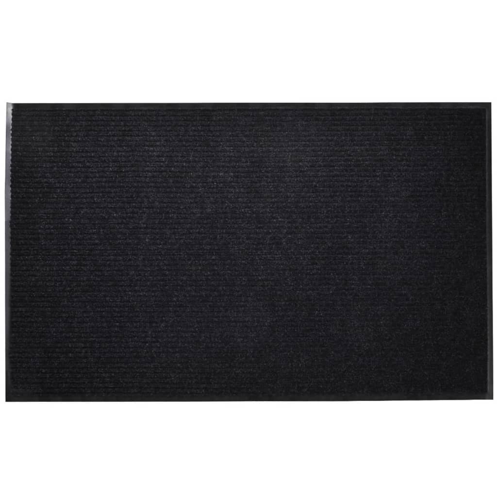 vidaXL Tapis d'entrée PVC Noir 120 x 180 cm