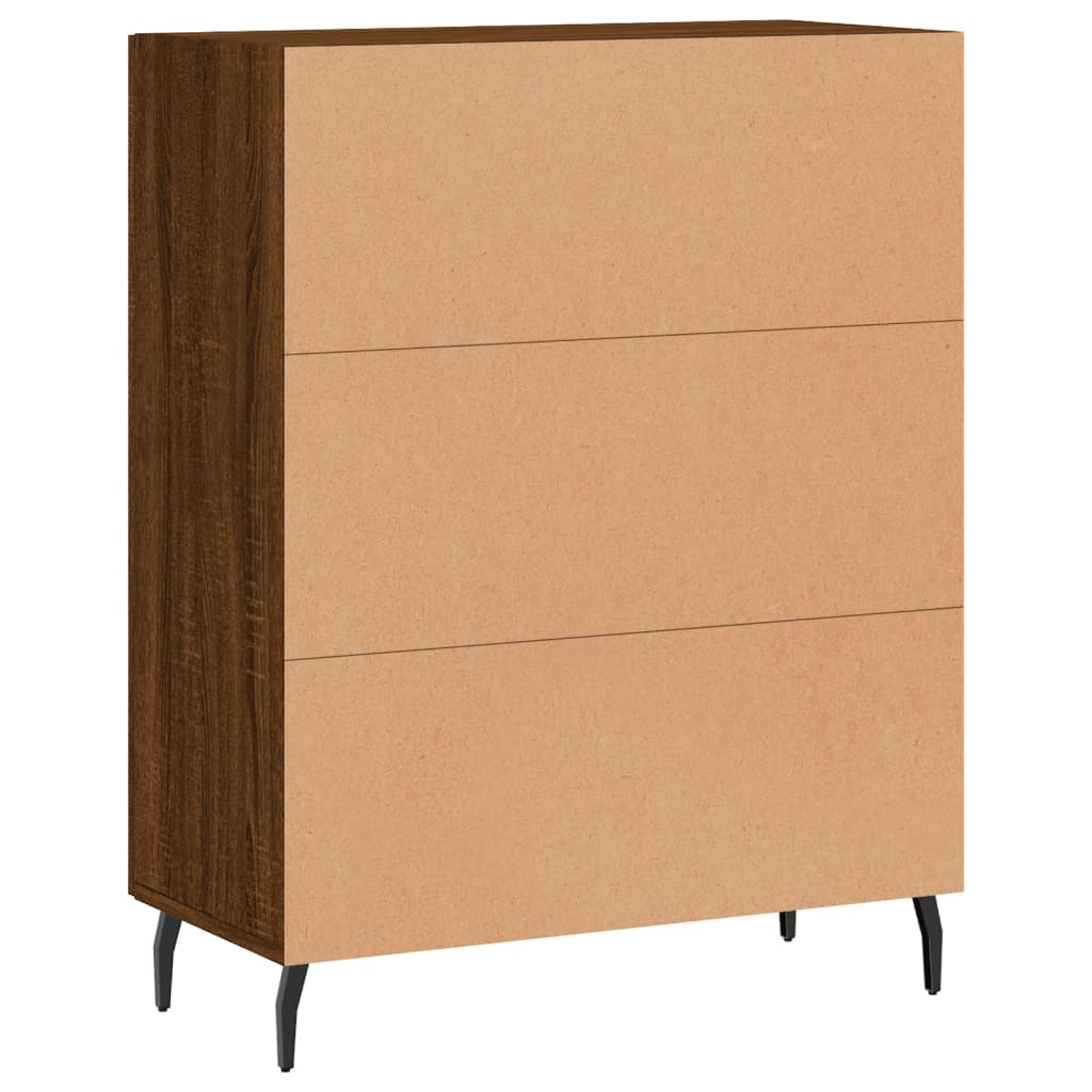 vidaXL Buffet chêne marron 69,5x34x90 cm bois d'ingénierie