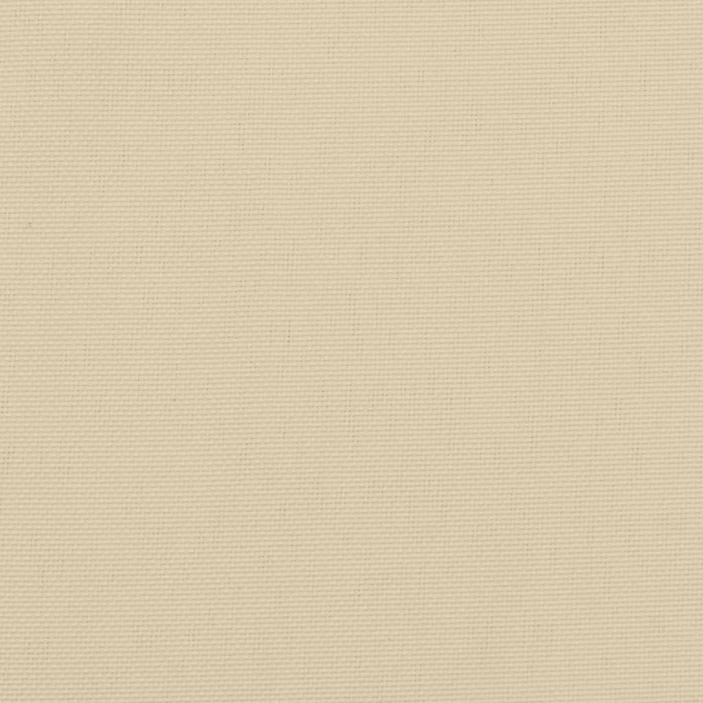 vidaXL Coussin de palette beige 60x40x12 cm tissu