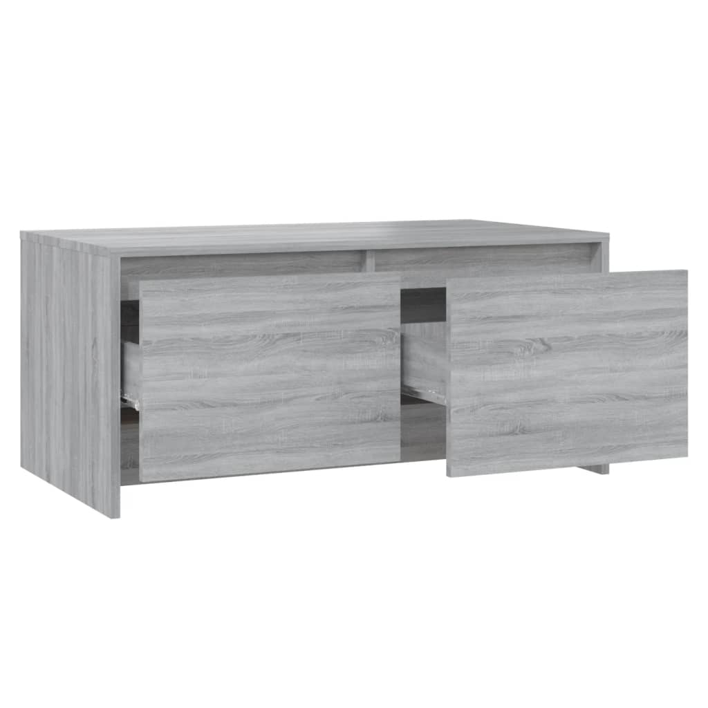 vidaXL Table basse Sonoma gris 90x50x41,5 cm Aggloméré
