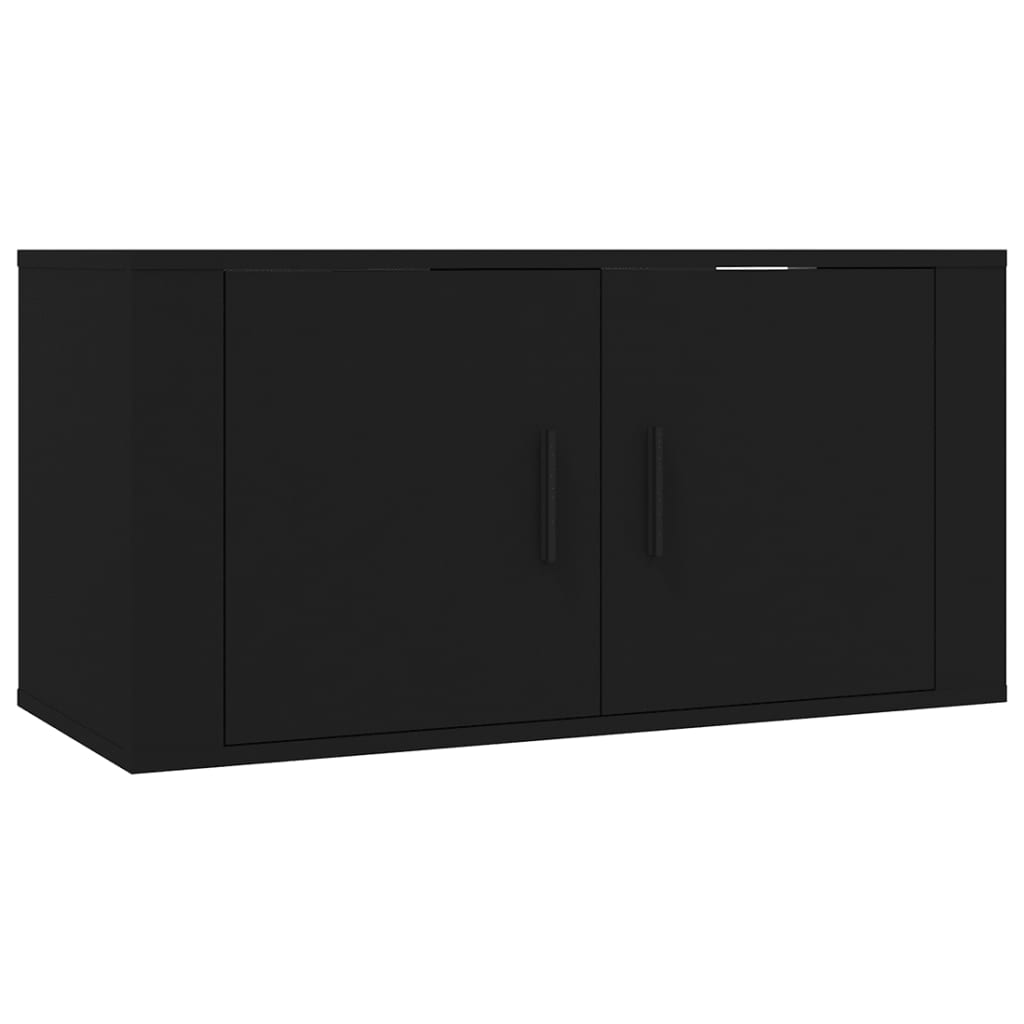 vidaXL Ensemble de meubles TV 6 pcs Noir Bois d'ingénierie