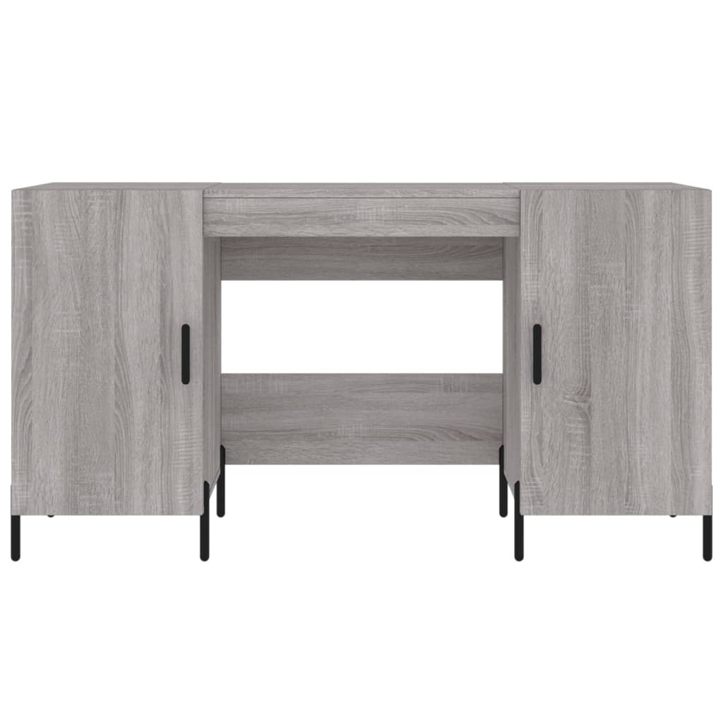 vidaXL Bureau sonoma gris 140x50x75 cm bois d'ingénierie