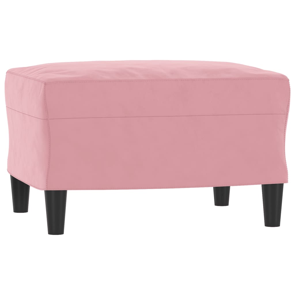 vidaXL Repose-pied Rose 60x50x41 cm Velours