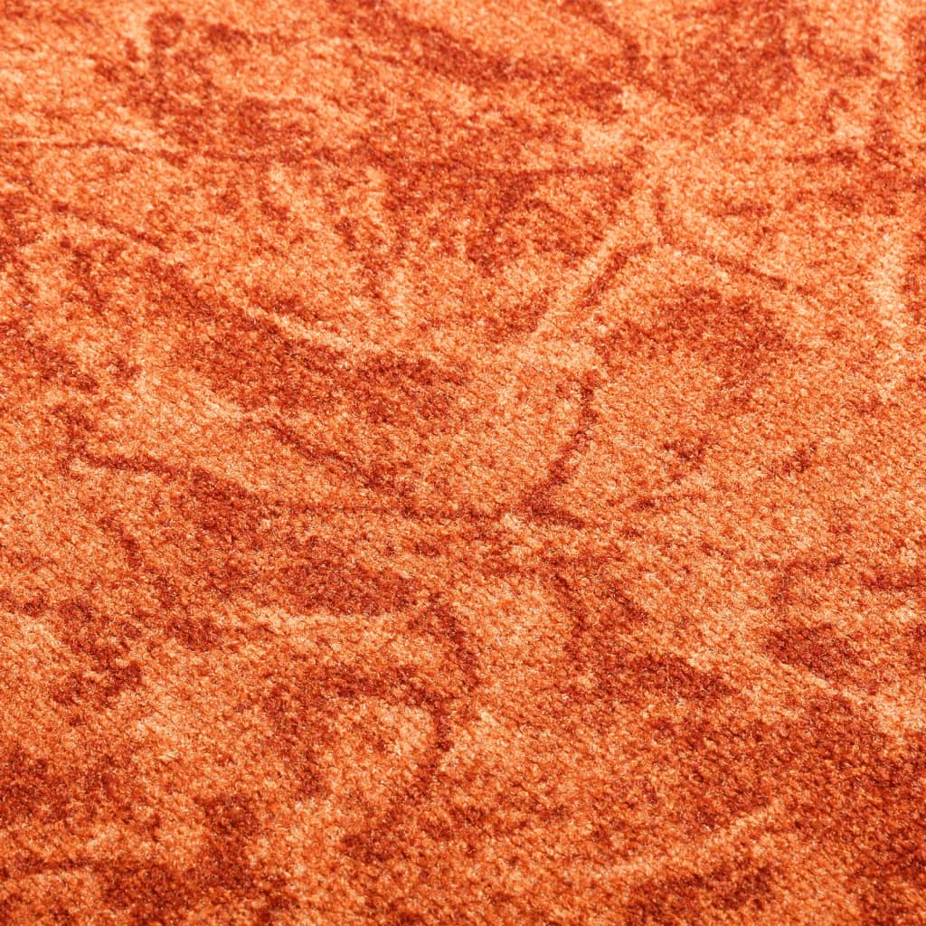 vidaXL Tapis de couloir antidérapant Terre cuite 67x400 cm