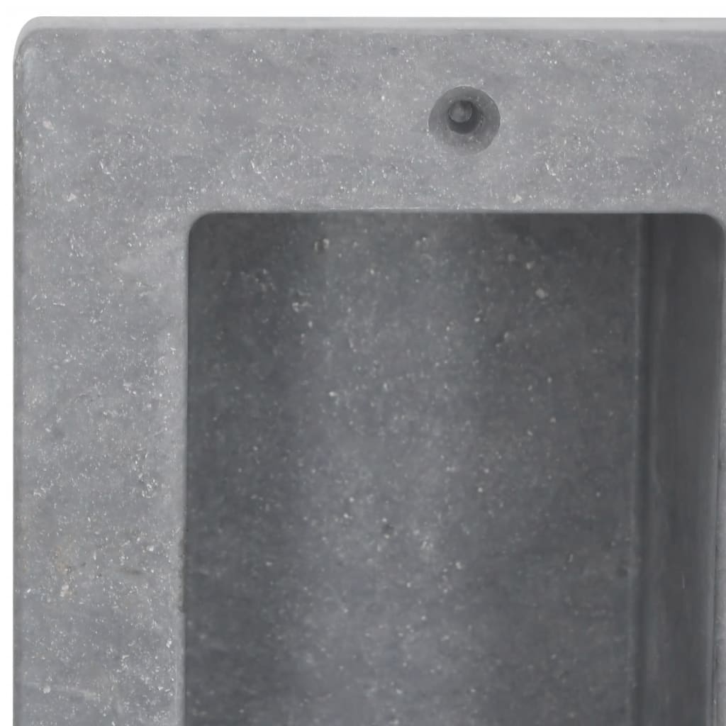 vidaXL Niche de douche avec 2 compartiments Gris mat 41x51x10 cm