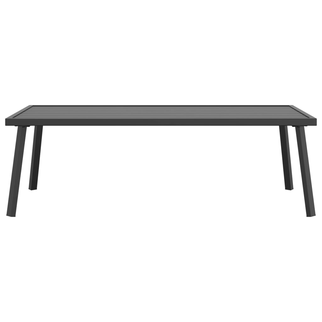 vidaXL Table basse de jardin anthracite 110x55x35 cm acier