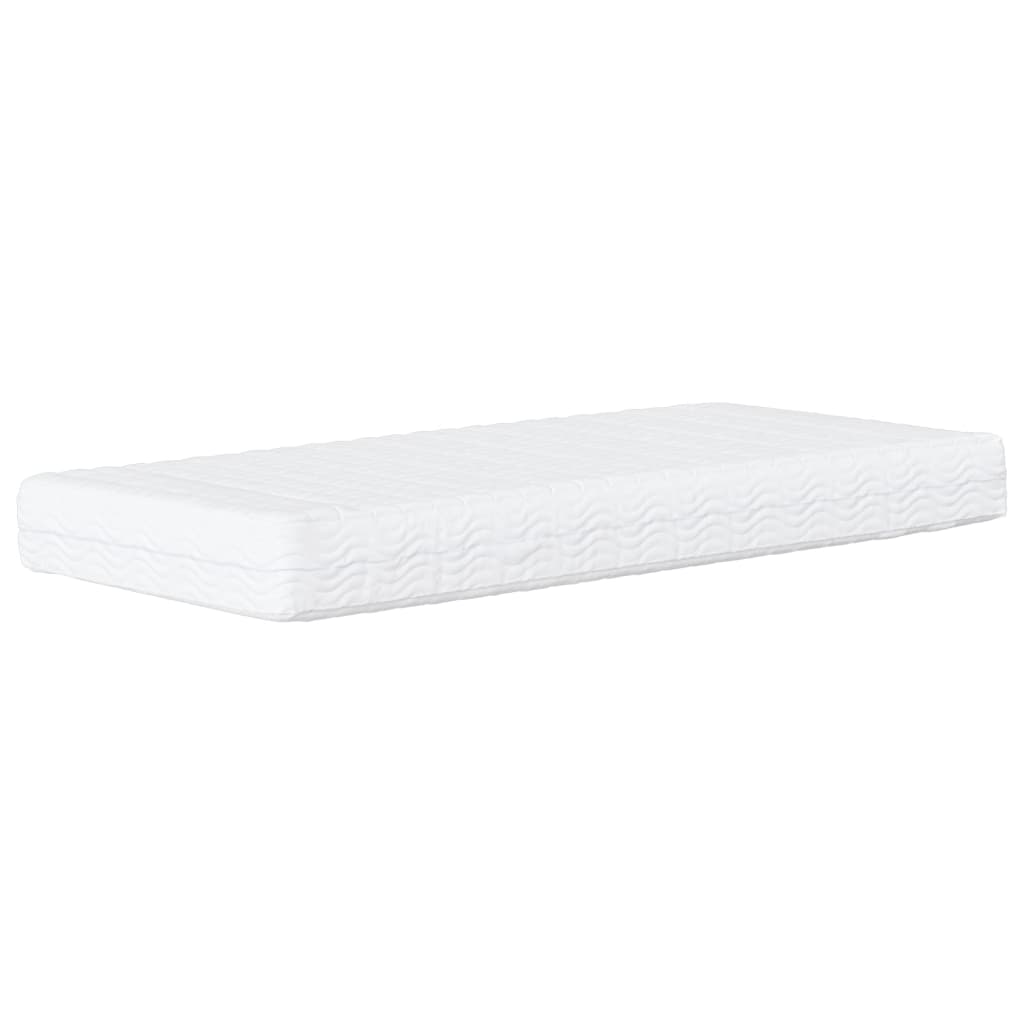 vidaXL Matelas en mousse blanc 100x200 cm dureté H2 H3