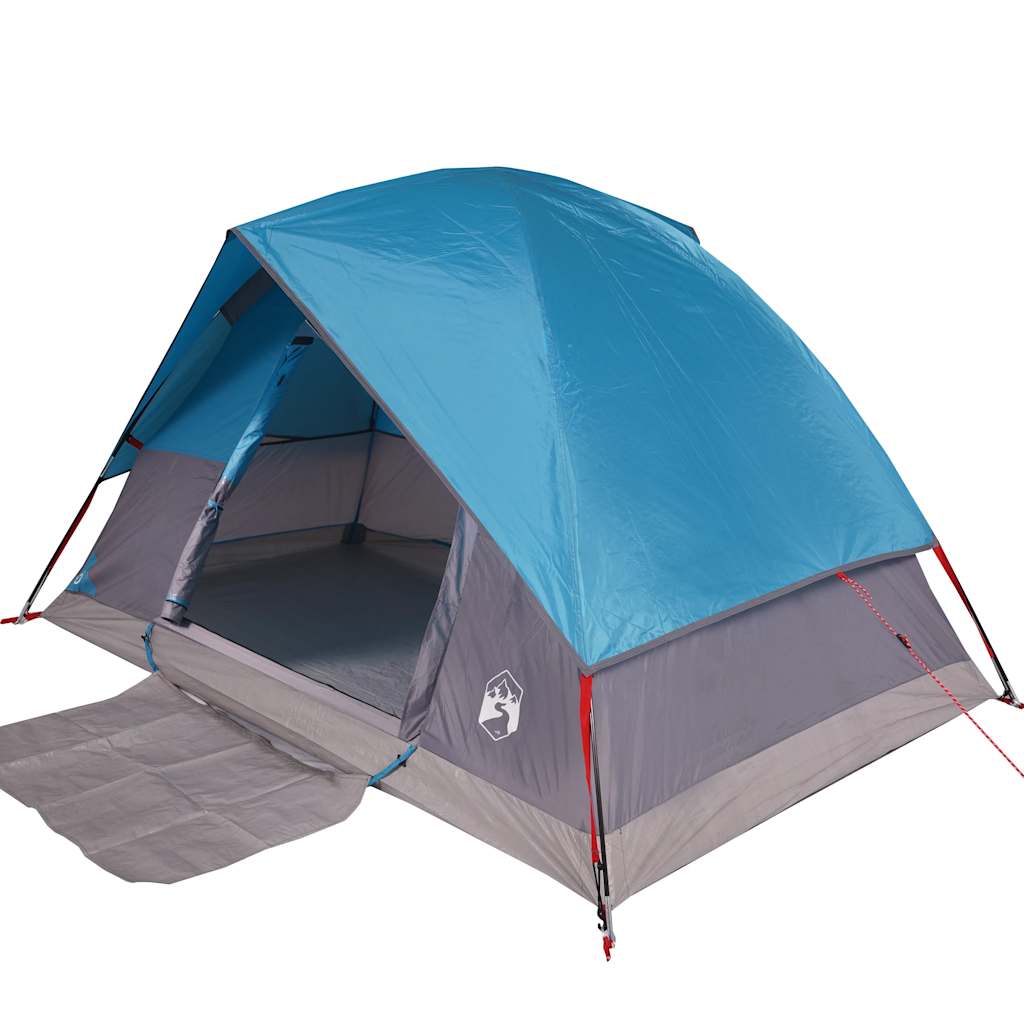 vidaXL Tente de camping à dôme 2 personnes bleu imperméable