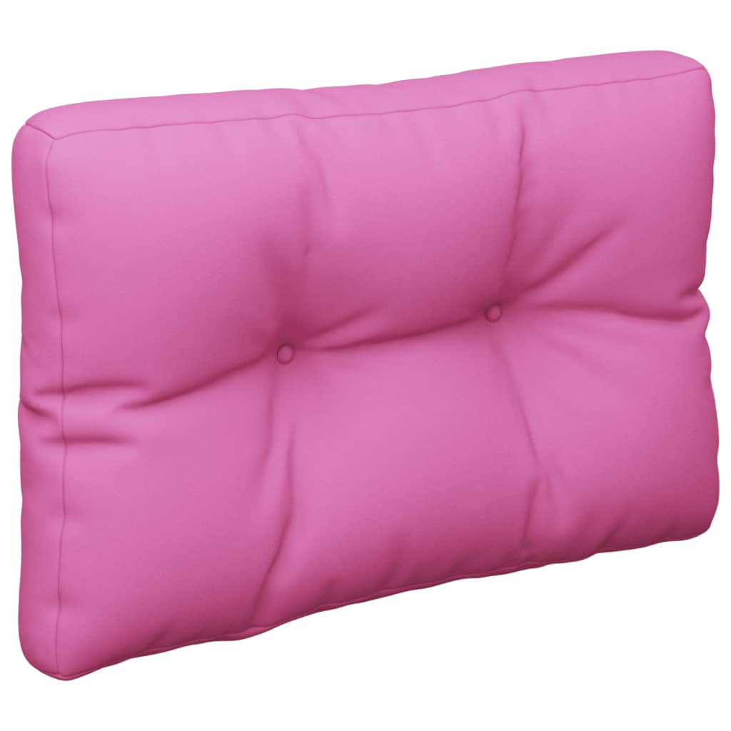 vidaXL Coussins de palette lot de 2 rose tissu