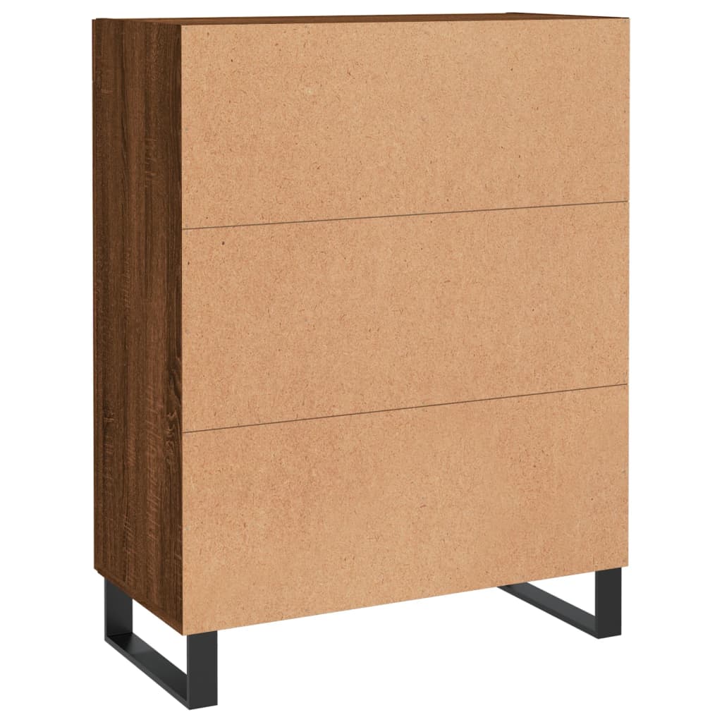 vidaXL Buffet chêne marron 69,5x34x90 cm bois d'ingénierie