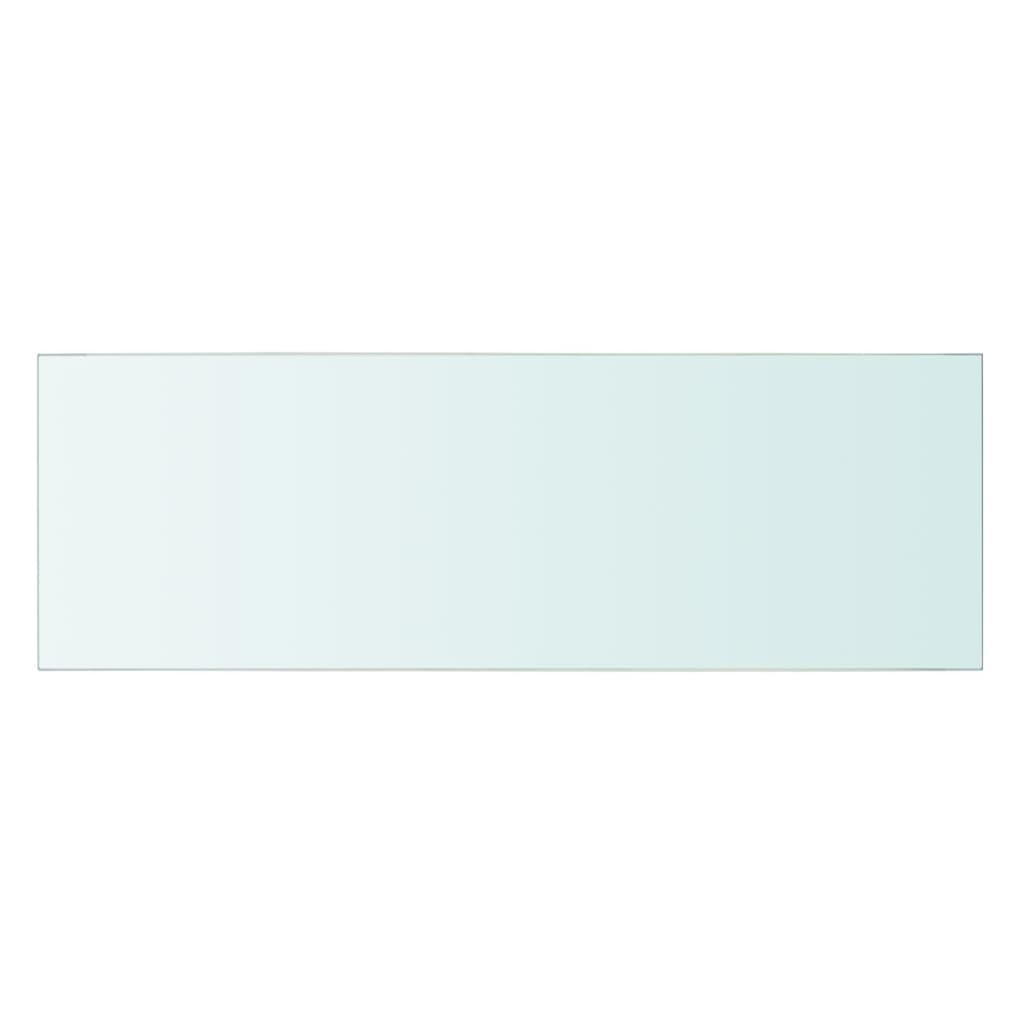 vidaXL Panneau pour étagère Verre transparent 60 x 20 cm