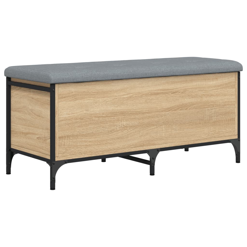 vidaXL Banc de rangement chêne sonoma 102x42x45 cm bois d'ingénierie