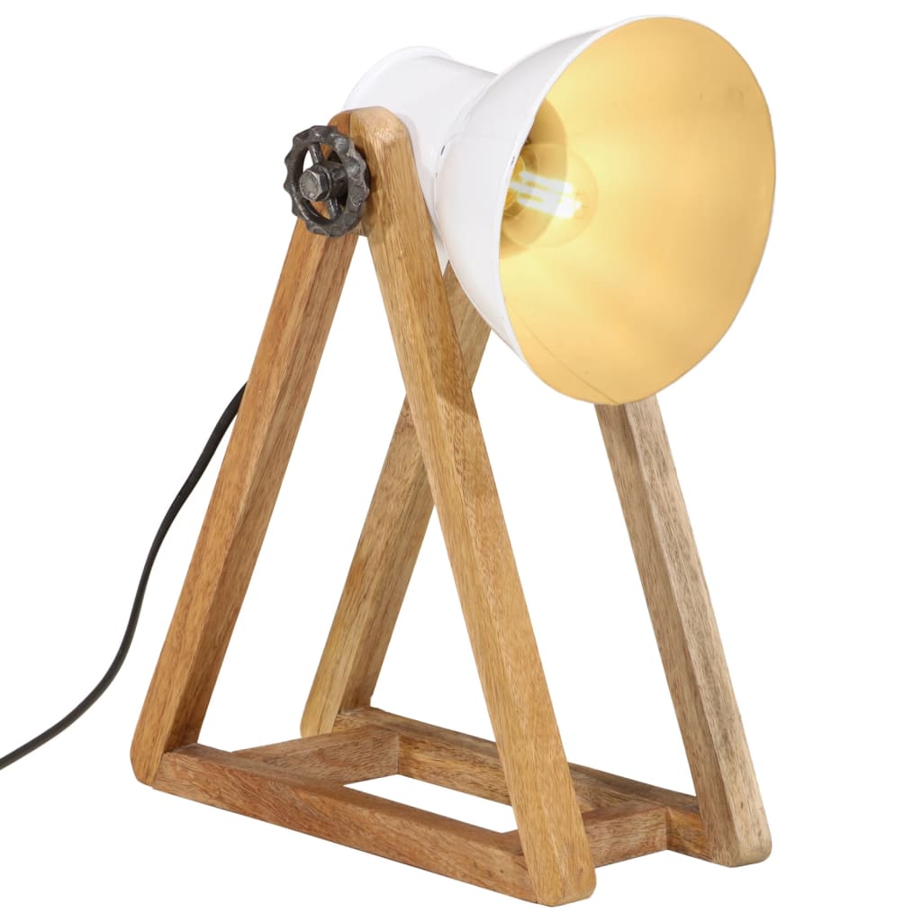 vidaXL Lampe de bureau 25 W blanc 30x17x40 cm E27