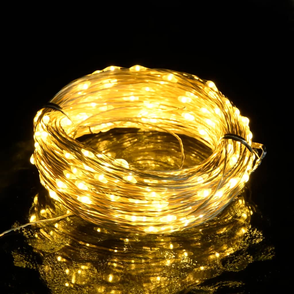 vidaXL Guirlande lumineuse avec 300 LED Blanc chaud 30 m