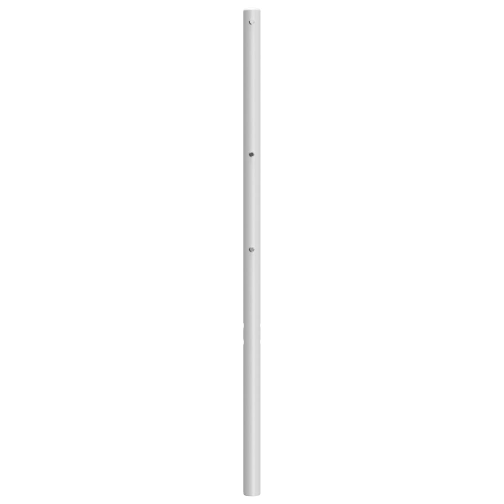 vidaXL Tête de lit métal blanc 160 cm