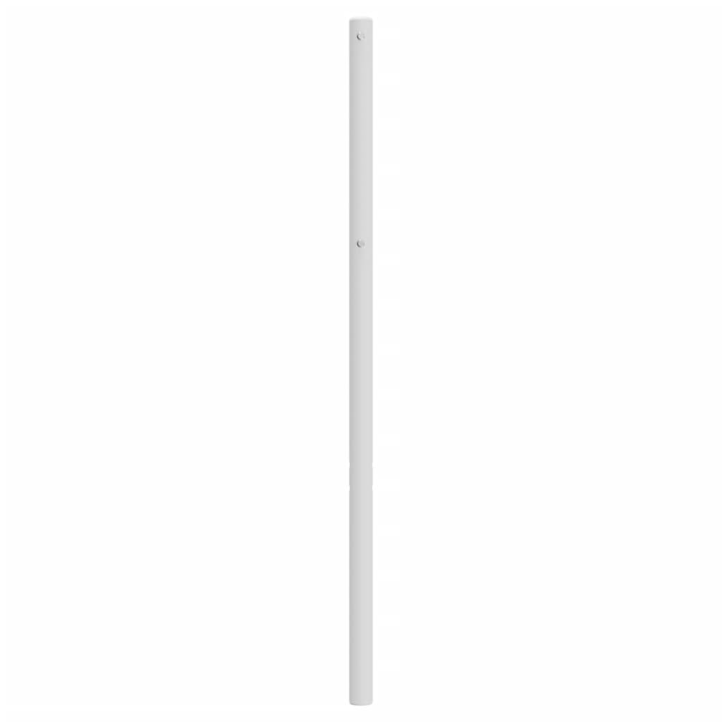 vidaXL Tête de lit métal blanc 150 cm