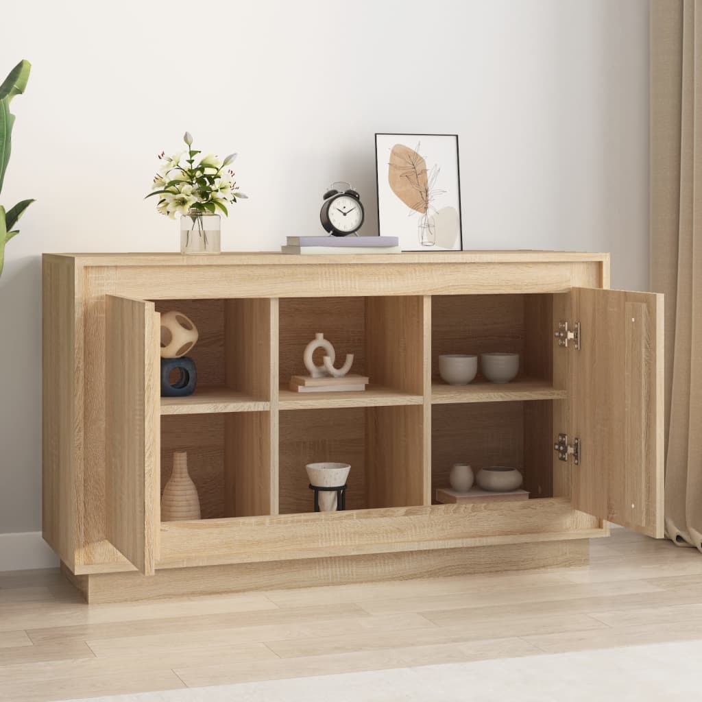 vidaXL Buffet chêne sonoma 102x35x60 cm bois d'ingénierie