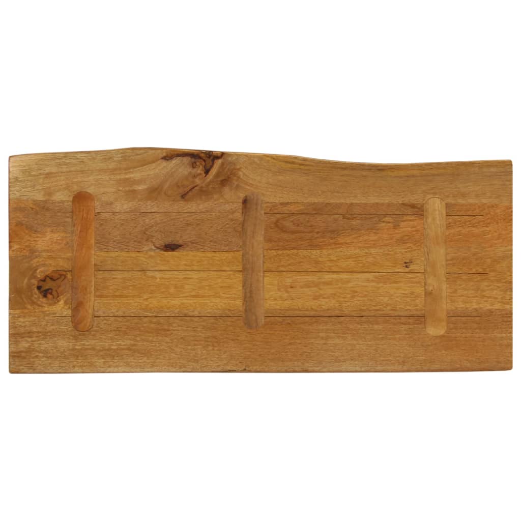 vidaXL Dessus de table 100x40x3,8 cm bord vivant bois massif manguier