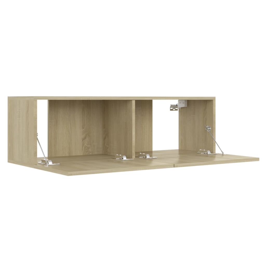 vidaXL Ensemble de meubles TV 3 pcs Chêne sonoma Bois d'ingénierie