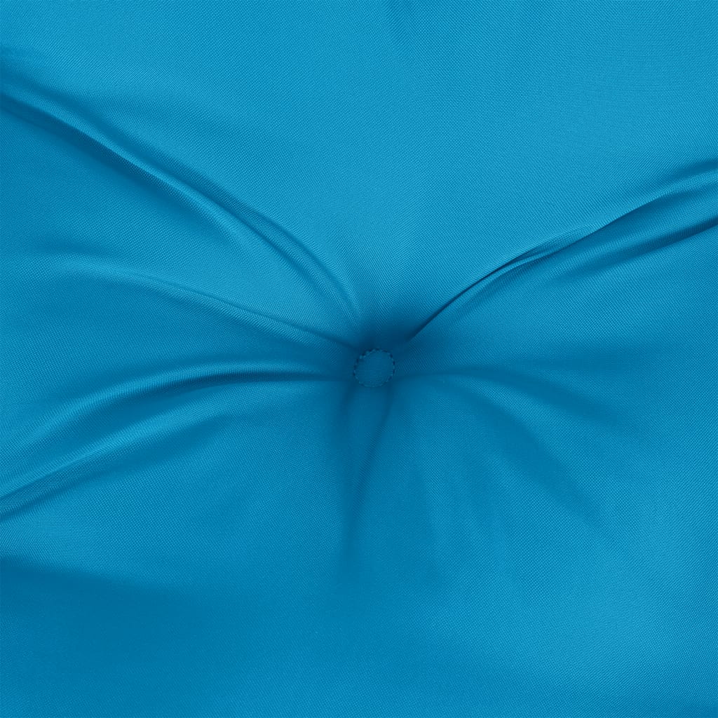 vidaXL Coussin de palette bleu 80x40x12 cm tissu