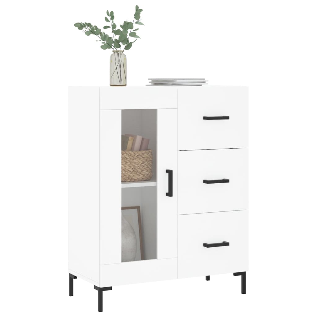 vidaXL Buffet blanc 69,5x34x90 cm bois d'ingénierie