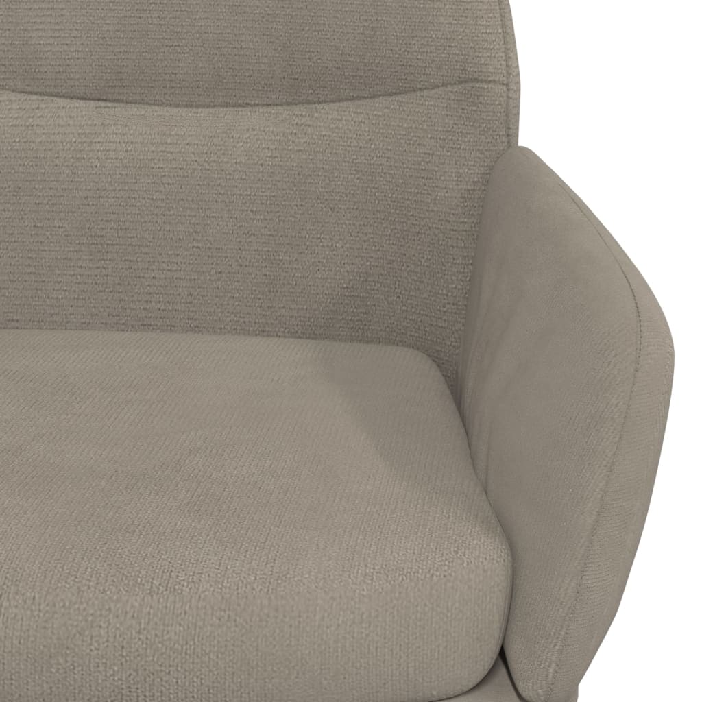 vidaXL Chaise de relaxation Gris clair Velours