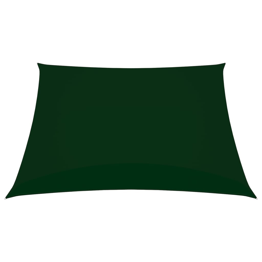 vidaXL Voile de parasol tissu oxford carré 3,6x3,6 m vert foncé