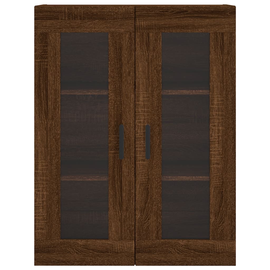 vidaXL Armoires murales 2 pcs chêne marron bois d'ingénierie