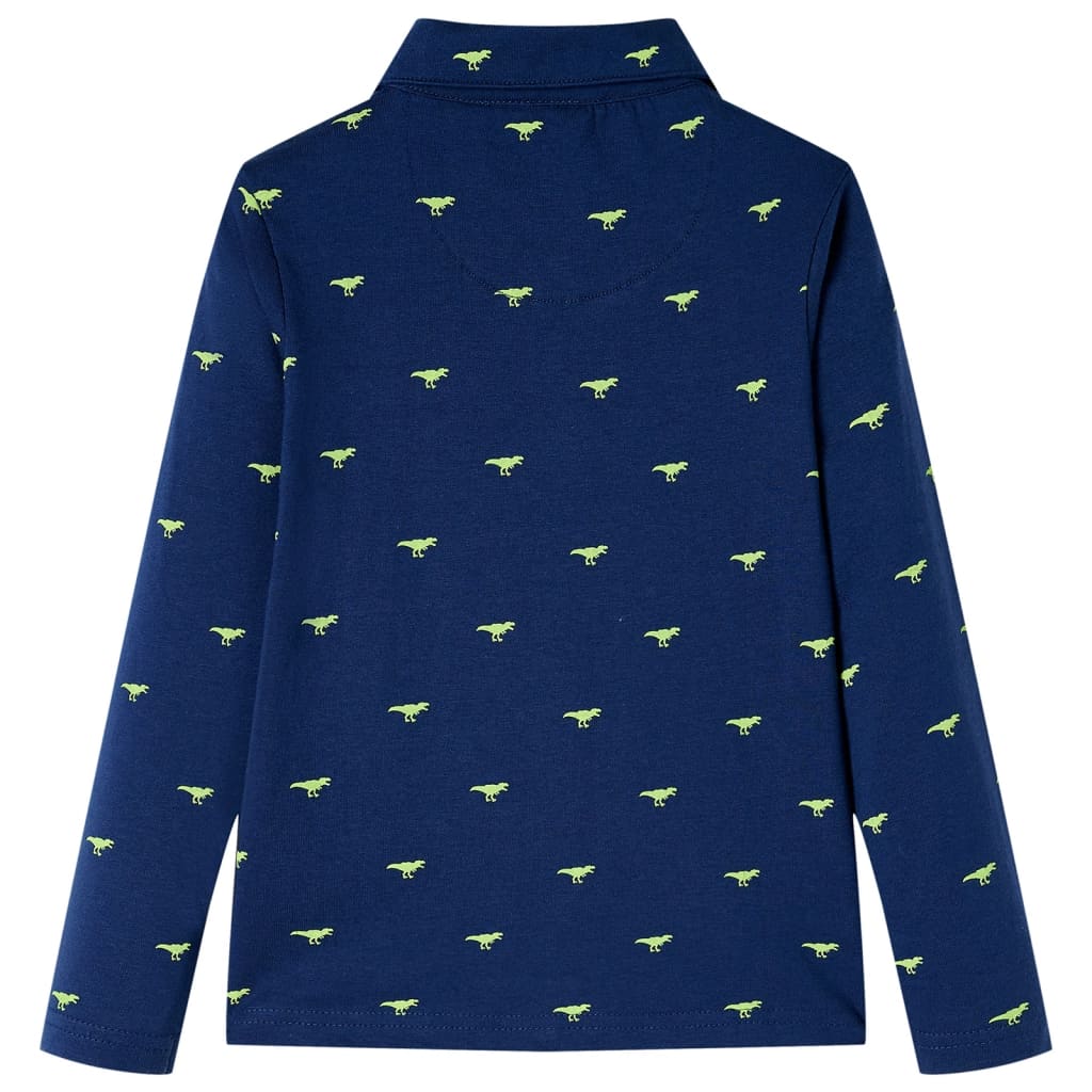 Chemise pour enfants bleu marine 140