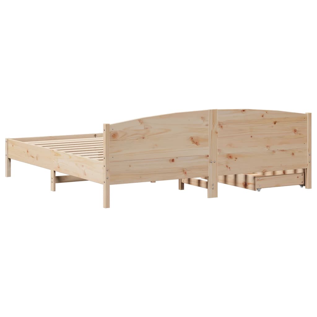 vidaXL Cadre de lit sans matelas 180x200 cm bois massif de pin